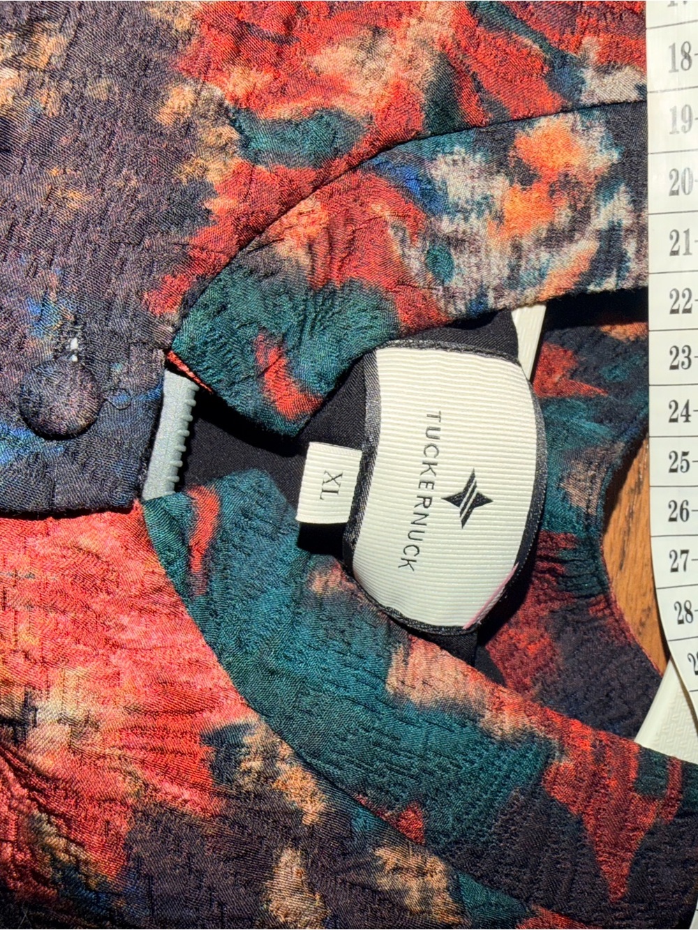 Tuckernuck persimmon floral Jacard Maribelle jacket Size XL - Picture 11 of 12